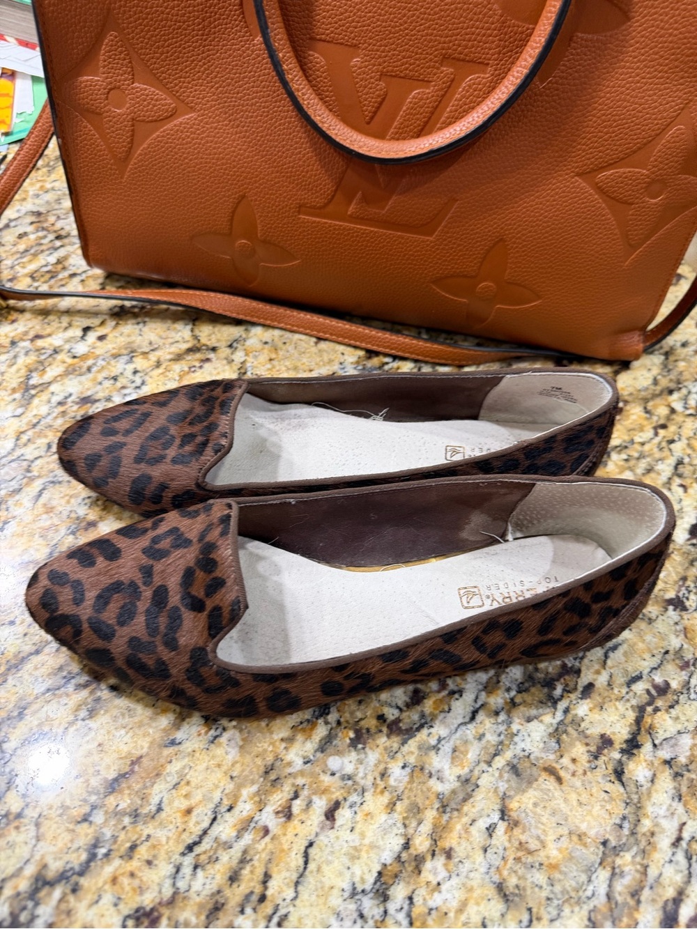Sperry Top-Siders Leopard Print Pony Hair Flat Loafers Leather Women's 7 M - Picture 2 of 5